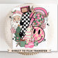 Christmas DTF Transfers, Ready to Press, T-shirt Transfers, Heat Transfer, Direct to Film, Holiday, Santa, Bolt, Pink Christmas Collage