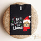 Christmas DTF Transfers, Ready to Press, Heat Transfer, Direct to Film, Holiday, Funny Kids T-shirt Transfer, Cute, Child, Fa La La La Llama