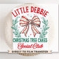 Christmas DTF Transfers, Ready to Press, T-shirt Transfers, Heat Transfer, Direct to Film, Holiday, Christmas Tree Cake Bow, Coquette