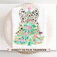 Christmas DTF Transfer, Ready to Press, T-shirt Transfer, Heat Transfer, Direct to Film, Holiday, Coquette Girly, FAUX Glitter Dalmatian Bow