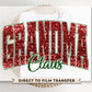 Christmas DTF Transfer, Ready to Press, T-shirt Transfers, Heat Transfer, Direct to Film, Matching Family, Faux Glitter, Grandma Claus