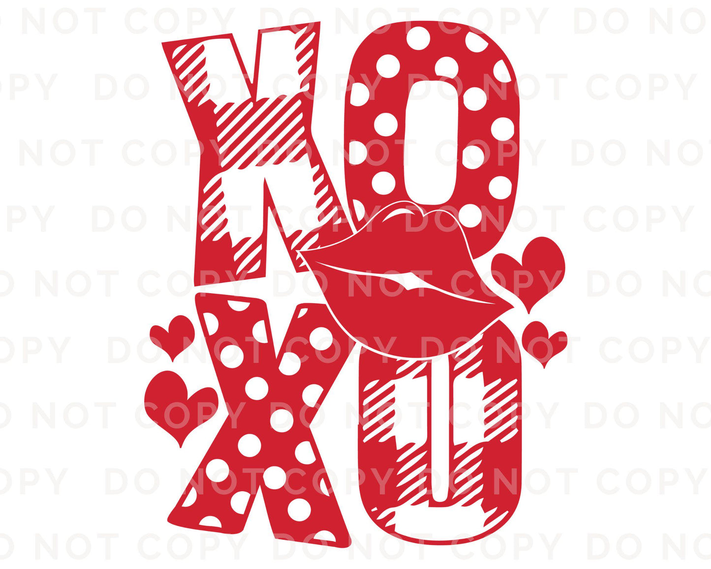 Valentine DTF Transfers, Ready to Press, T-shirt Transfers, Heat Transfer, Direct to Film, Holiday, Trendy, Hugs and Kisses, Lips, XOXO