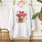 Valentine DTF Transfers, Ready to Press, T-shirt Transfers, Heat Transfer, Direct to Film, Holiday, Love, Red, Heart, Coquette Highland Cow
