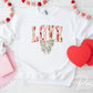 Valentine DTF Transfers, Ready to Press, T-shirt Transfers, Heat Transfer, Direct to Film, FAUX Gold Glitter, Brushstroke, Coquette LOVE