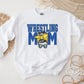 Wrestling Mom DTF Transfer, Ready to Press, T-shirt Transfer, Heat Transfer, Direct to Film, Wrestle, Mat, Pin, Sport, Royal Blue Yellow