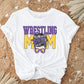 Wrestling Mom DTF Transfer, Ready to Press, T-shirt Transfer, Heat Transfer, Direct to Film, Wrestle, Mat, Pin, Sport, Bun, Purple, Yellow