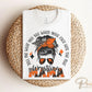 Wrestling Mom DTF Transfer, Ready to Press, T-shirt Transfer, Heat Transfer, Direct to Film, Wrestle, Mat, Pin, Sport, Bun, Orange and Black