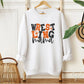 Wrestling Mom DTF Transfer, Ready to Press, T-shirt Transfer, Heat Transfer, Direct to Film, Wrestle, Sport, FAUX Glitter, Orange and Black