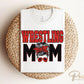 Wrestling Mom DTF Transfer, Ready to Press, T-shirt Transfer, Heat Transfer, Direct to Film, Wrestle, Mat, Pin, Sport, Bun, Red and Black