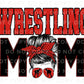 Wrestling Mom DTF Transfer, Ready to Press, T-shirt Transfer, Heat Transfer, Direct to Film, Wrestle, Mat, Pin, Sport, Bun, Red and Black