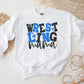 Wrestling Mom DTF Transfer, Ready to Press, T-shirt Transfer, Heat Transfer, Direct to Film, Wrestle, Sport, FAUX Glitter, Royal Blue, Black