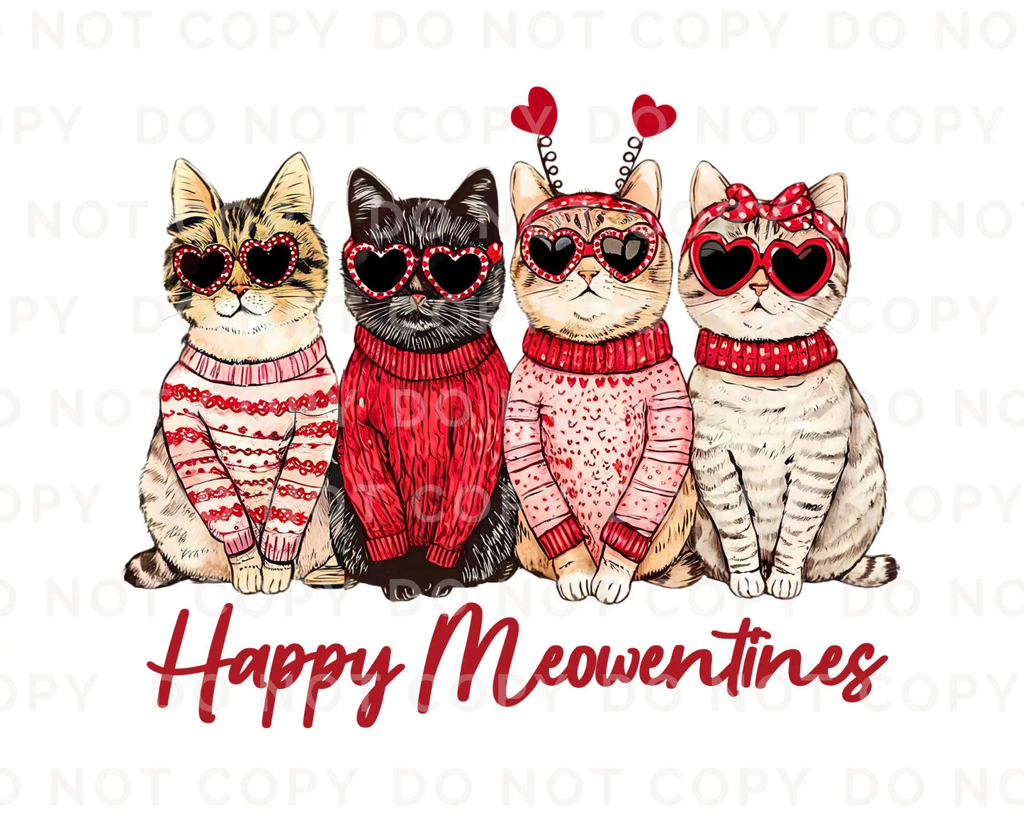 Valentine's Day DTF Transfers, Ready to Press, T-shirt Transfers, Heat Transfer, Direct to Film, Holiday, Pet Mom, Heart, Love, Cat Lover