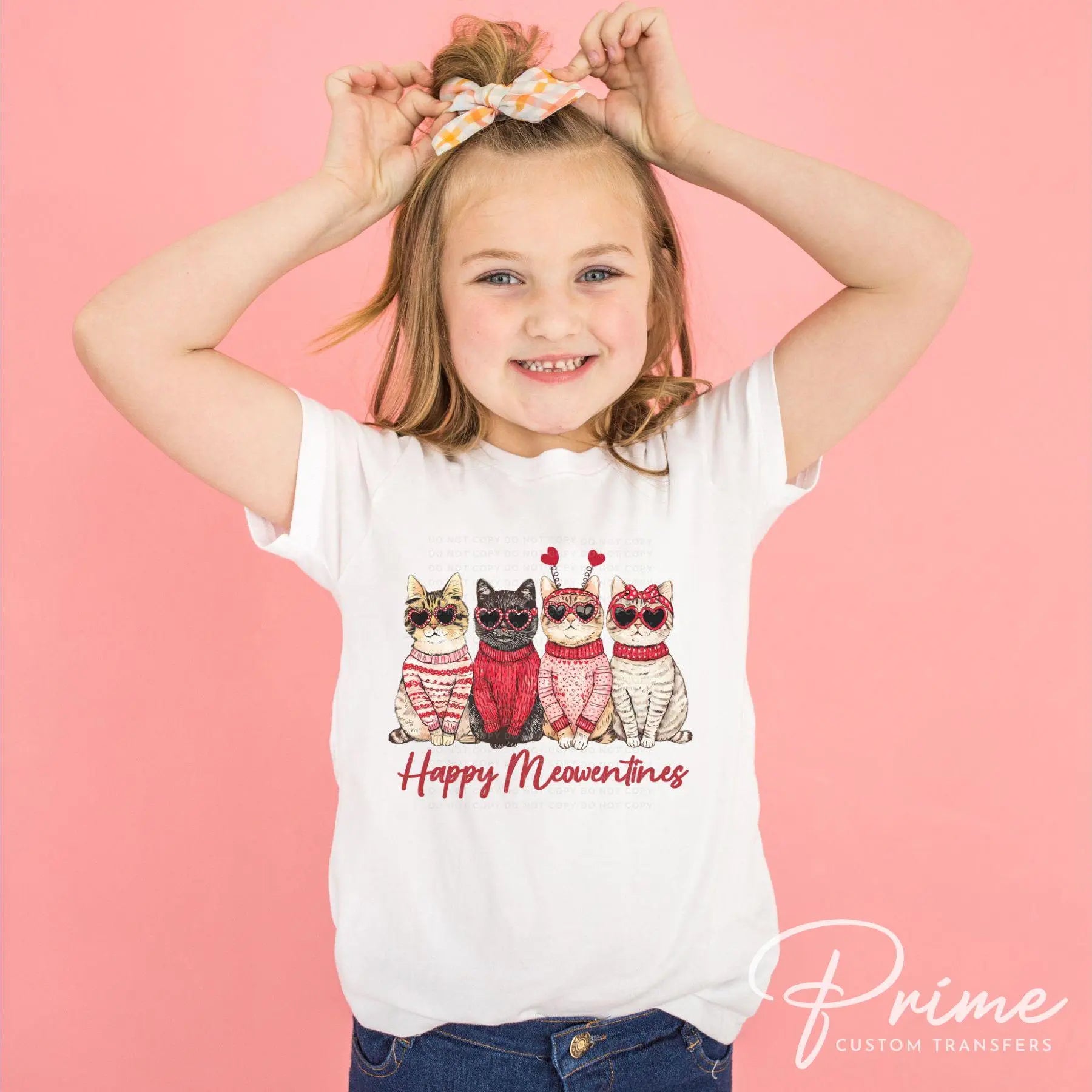 Valentine's Day DTF Transfers, Ready to Press, T-shirt Transfers, Heat Transfer, Direct to Film, Holiday, Pet Mom, Heart, Love, Cat Lover
