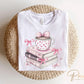 Valentine's Day DTF Transfer, Ready to Press, T-shirt Transfer, Heat Transfer, Direct to Film, Girly, Tea, Coffee, Bows, Coquette Book Lover