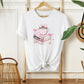 Valentine's Day DTF Transfer, Ready to Press, T-shirt Transfer, Heat Transfer, Direct to Film, Girly, Tea, Coffee, Bows, Coquette Book Lover