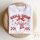 Winter DTF Transfers, Ready to Press, T-shirt Transfers, Heat Transfer, Direct to Film, Checkered, Snowman, Kid Boy Girl, Funny, Chill Dude