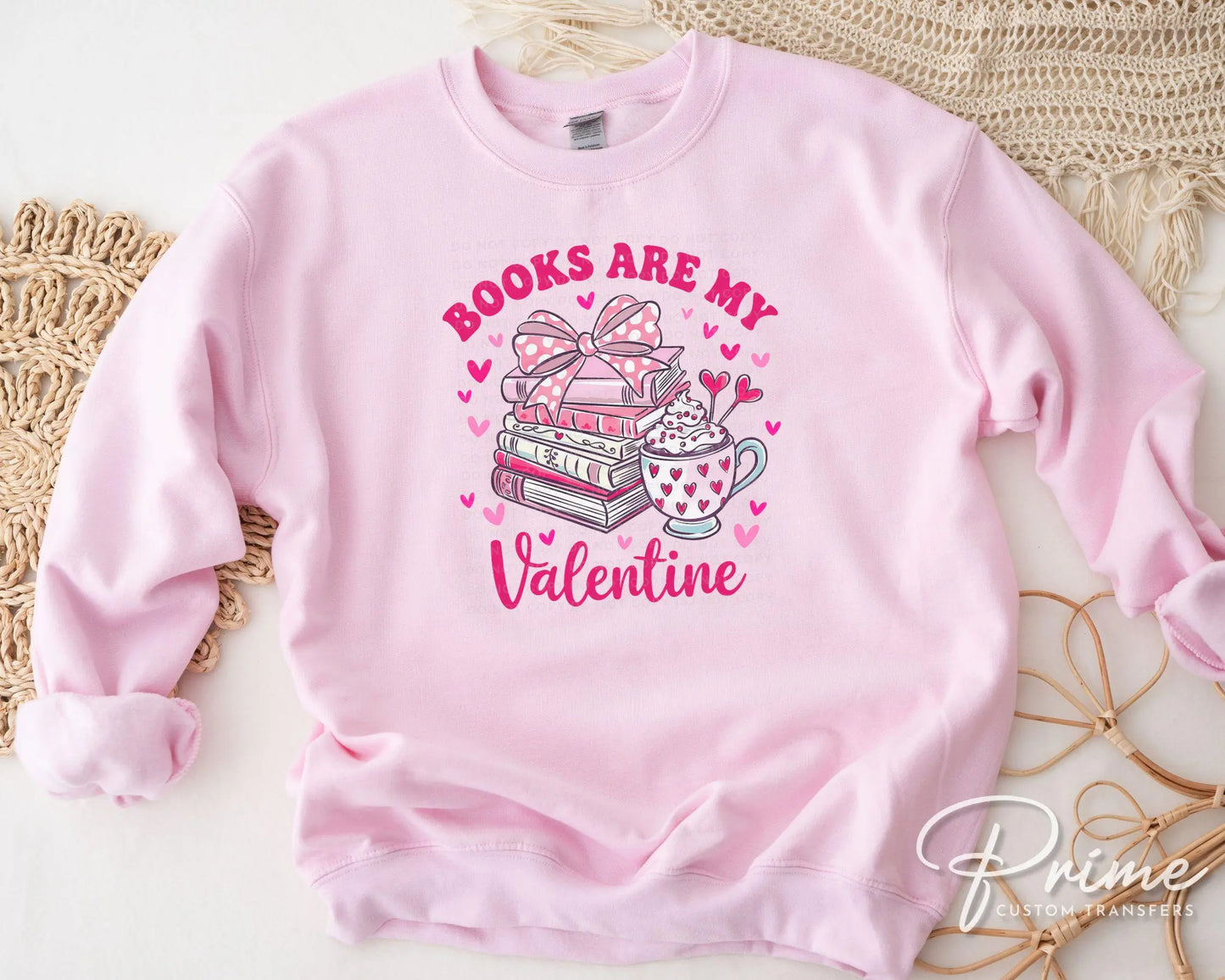 Valentine's Day DTF Transfers, Ready to Press, T-shirt Transfers, Heat Transfer, Direct to Film, Book Lover, Reading, Books are My Valentine