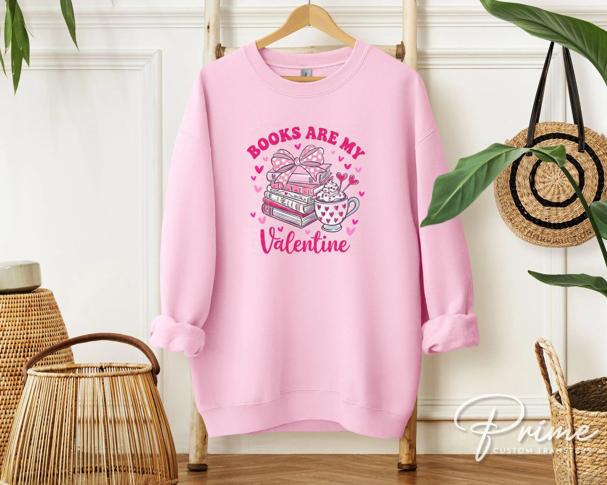 Valentine's Day DTF Transfers, Ready to Press, T-shirt Transfers, Heat Transfer, Direct to Film, Book Lover, Reading, Books are My Valentine