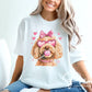 Valentine's Day DTF Transfers, Ready to Press, T-shirt, Custom, Heat Transfer, Direct to Film, Pet Lover, Bow, Paws, Goldendoodle Coquette