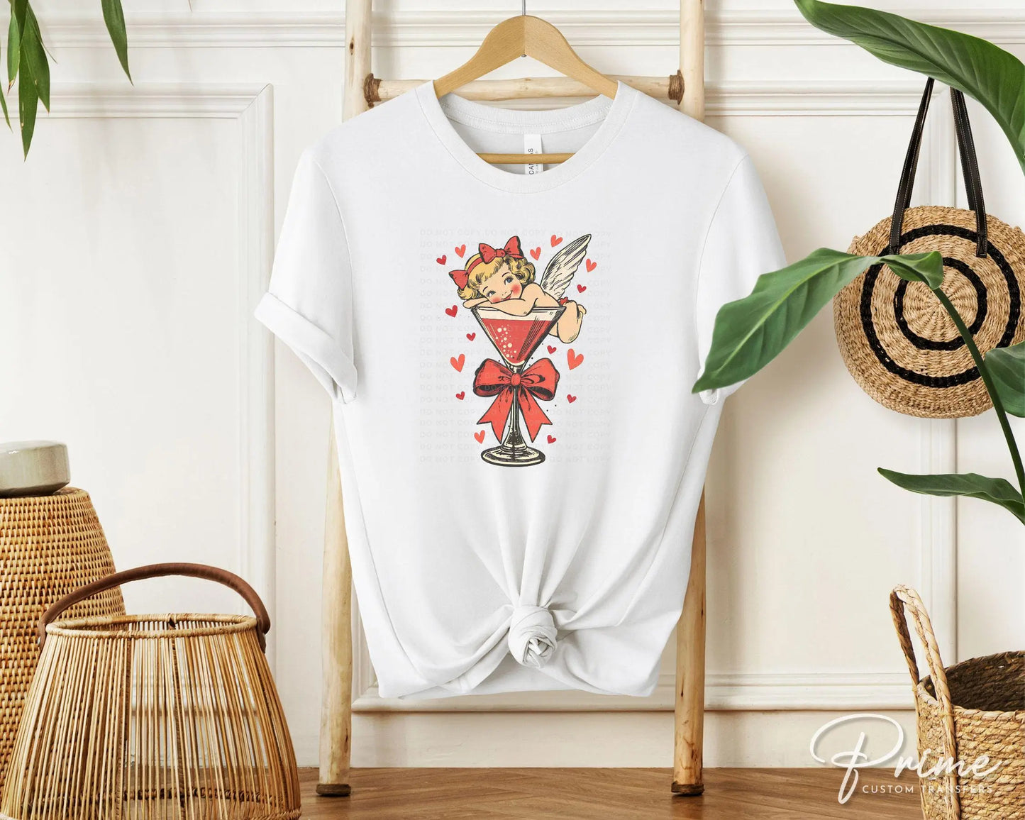 Valentine's Day DTF Transfer, Ready to Press, T-shirt Transfer, Heat Transfer, Direct to Film, Cupid Coquette, Galentine, Valentines Martini