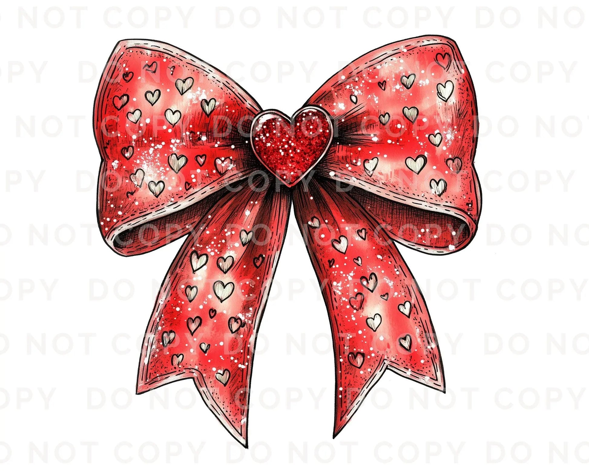 Valentine DTF Transfers, Ready to Press, T-shirt Transfers, Heat Transfer, Direct to Film, Holiday, Faux Glitter, Pink Coquette Heart Bow