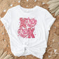 Valentine's Day DTF Transfer, Ready to Press, T-shirt Transfer, Heat Transfer, Direct to Film, Holiday, FAUX Glitter, Disco Ball Hearts XOXO