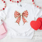 Valentine DTF Transfers, Ready to Press, T-shirt Transfers, Heat Transfer, Direct to Film, Holiday, Love, Cute, Pink, Red Coquette Heart Bow