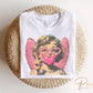 Valentine DTF Transfers, Ready to Press, T-shirt Transfers, Heat Transfer, Direct to Film, Holiday, Love, Bubblegum, Sunglasses, Funny Cupid