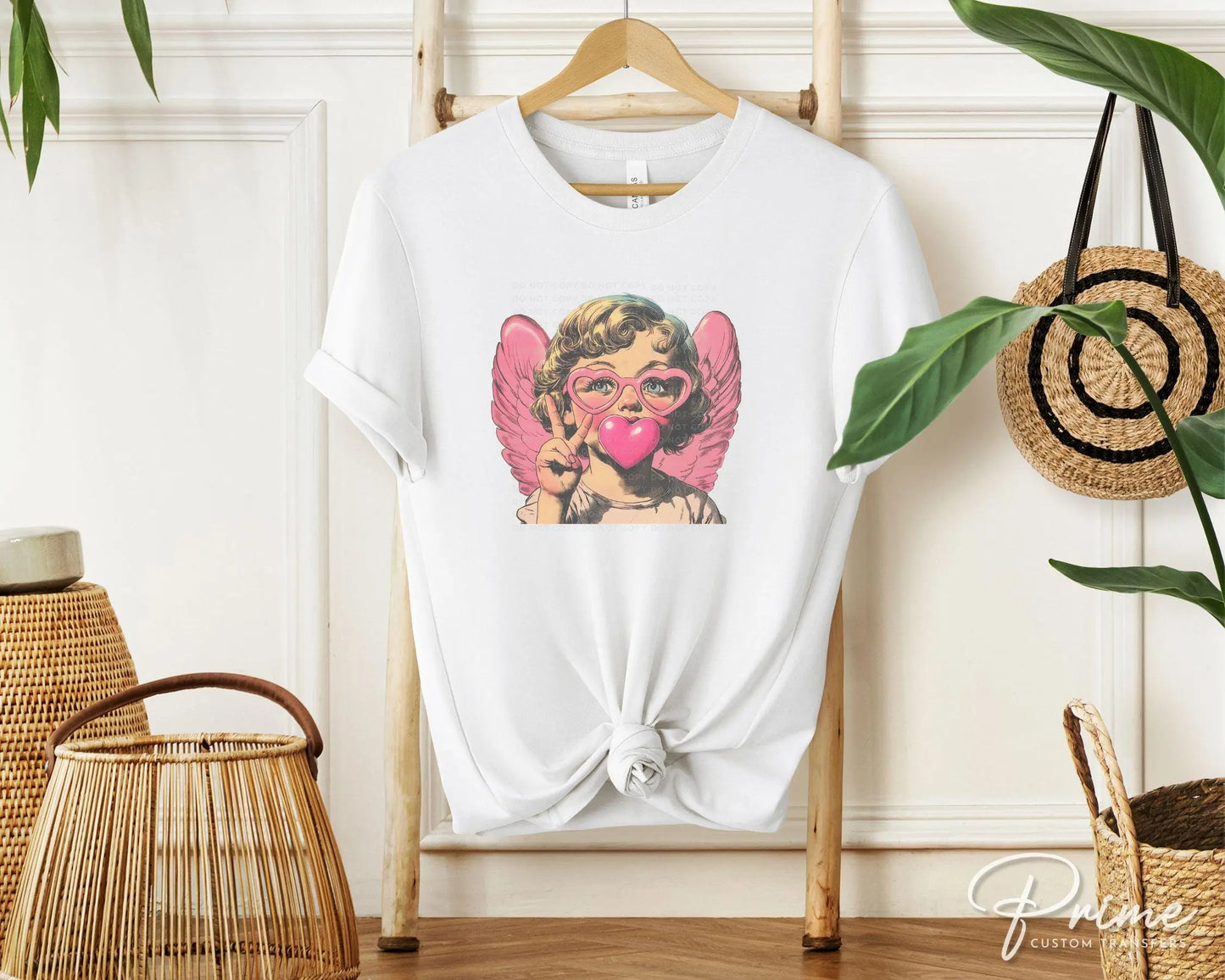 Valentine DTF Transfers, Ready to Press, T-shirt Transfers, Heat Transfer, Direct to Film, Holiday, Love, Bubblegum, Sunglasses, Funny Cupid
