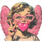 Valentine DTF Transfers, Ready to Press, T-shirt Transfers, Heat Transfer, Direct to Film, Holiday, Love, Bubblegum, Sunglasses, Funny Cupid