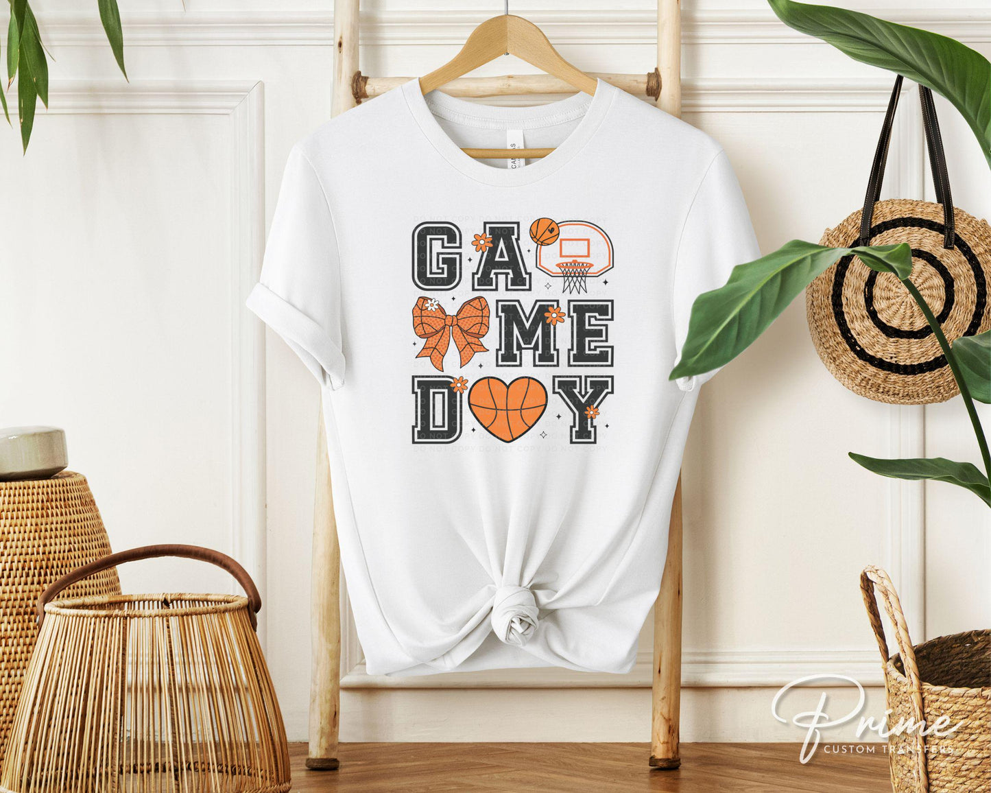 Basketball DTF Transfers, Ready to Press, T-shirt Transfers, Heat Transfer, Direct to Film, Sports Mom, Coquette Bow, Game Day, Trendy