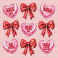 Valentine DTF Transfers, Ready to Press, T-shirt Transfers, Heat Transfer, Direct to Film, Holiday, Coquette Bows and Conversation Hearts