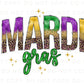 Mardi Gras DTF Transfer, Ready to Press, T-shirt Transfer, Heat Transfer, Direct to Film, Louisiana New Orleans, Mardi Gras Faux Sequin