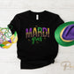 Mardi Gras DTF Transfer, Ready to Press, T-shirt Transfer, Heat Transfer, Direct to Film, Louisiana New Orleans, Mardi Gras Faux Sequin