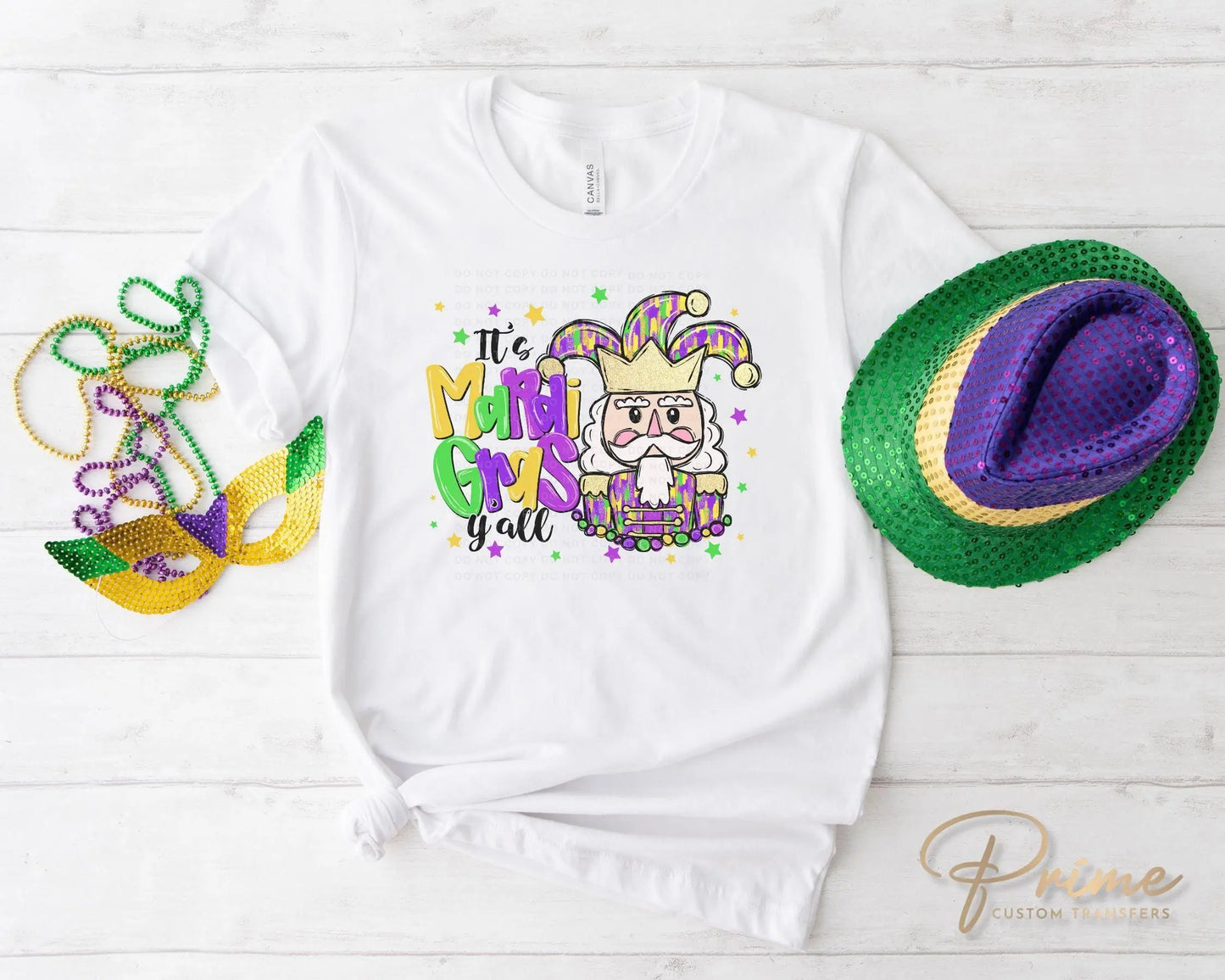 Mardi Gras DTF Transfer, Ready to Press, T-shirt Transfer, Heat Transfer, Direct to Film, Louisiana New Orleans, Fleur De Lis, Nutcracker