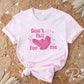 Valentine's Day DTF Transfer, Ready to Press, T-shirt Transfer, Heat Transfer, Direct to Film, Funny, Socks, CNA, Nurse, Don't Fall For Me