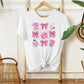 Valentine's Day DTF Transfer, Ready to Press, T-shirt Transfer, Heat Transfer, Direct to Film, Pink, CNA, Nurse Gift, Hearts, Coquette Bows
