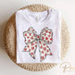 Valentine DTF Transfers, Ready to Press, T-shirt Transfers, Heat Transfer, Direct to Film, Holiday, Love, Hand Drawn, Coquette Heart Bow