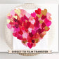 Valentine DTF Transfers, Ready to Press, T-shirt Transfers, Heat Transfer, Direct to Film, Holiday, Love, Trendy, Coquette Brushstroke Heart