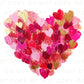 Valentine DTF Transfers, Ready to Press, T-shirt Transfers, Heat Transfer, Direct to Film, Holiday, Love, Trendy, Coquette Brushstroke Heart