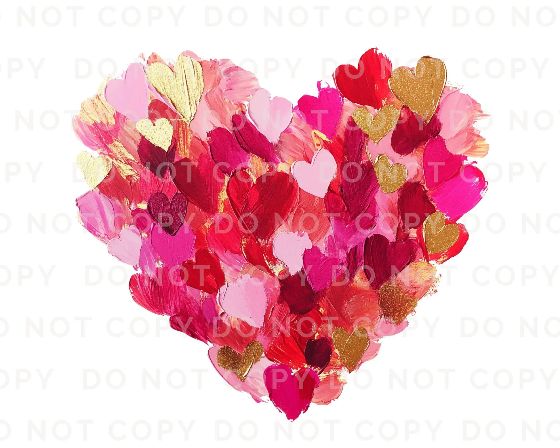 Valentine DTF Transfers, Ready to Press, T-shirt Transfers, Heat Transfer, Direct to Film, Holiday, Love, Trendy, Coquette Brushstroke Heart