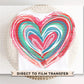 Valentine DTF Transfers, Ready to Press, T-shirt Transfers, Heat Transfer, Direct to Film, Holiday, Love, Trendy, Pink Brushstroke Heart