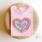 Valentine DTF Transfers, Ready to Press, T-shirt Transfers, Heat Transfer, Direct to Film, Holiday, Love, Trendy, Pink Brushstroke Heart