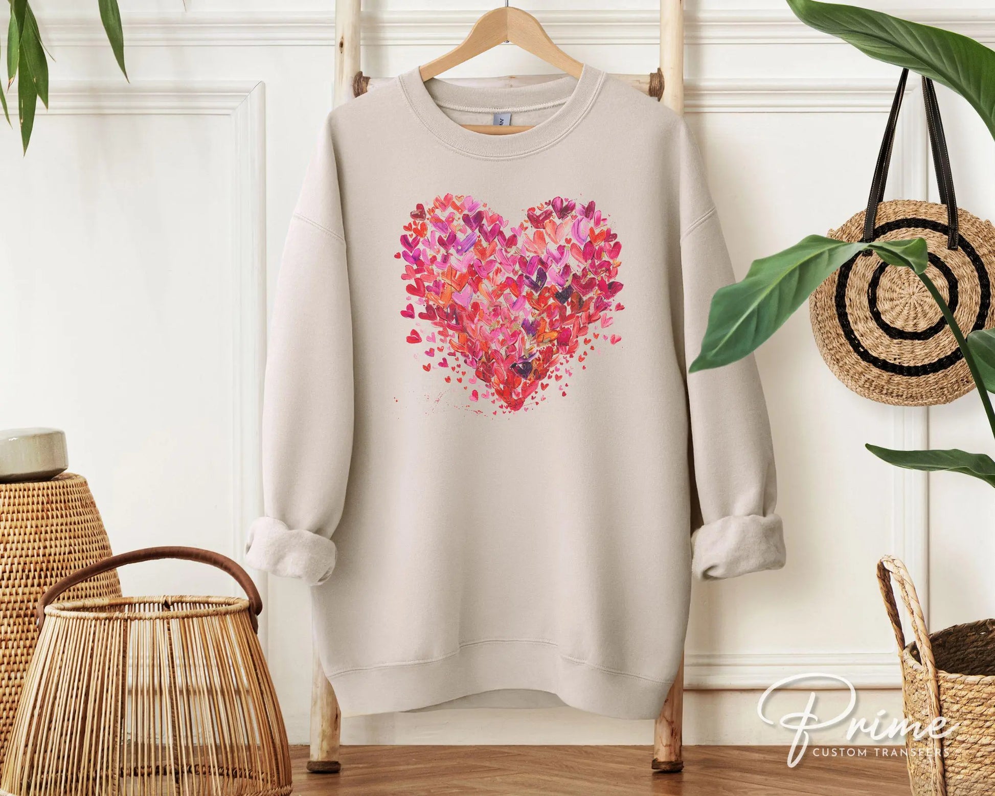 Valentine DTF Transfers, Ready to Press, T-shirt Transfers, Heat Transfer, Direct to Film, Holiday, Love, Trendy, Coquette Brushstroke Heart