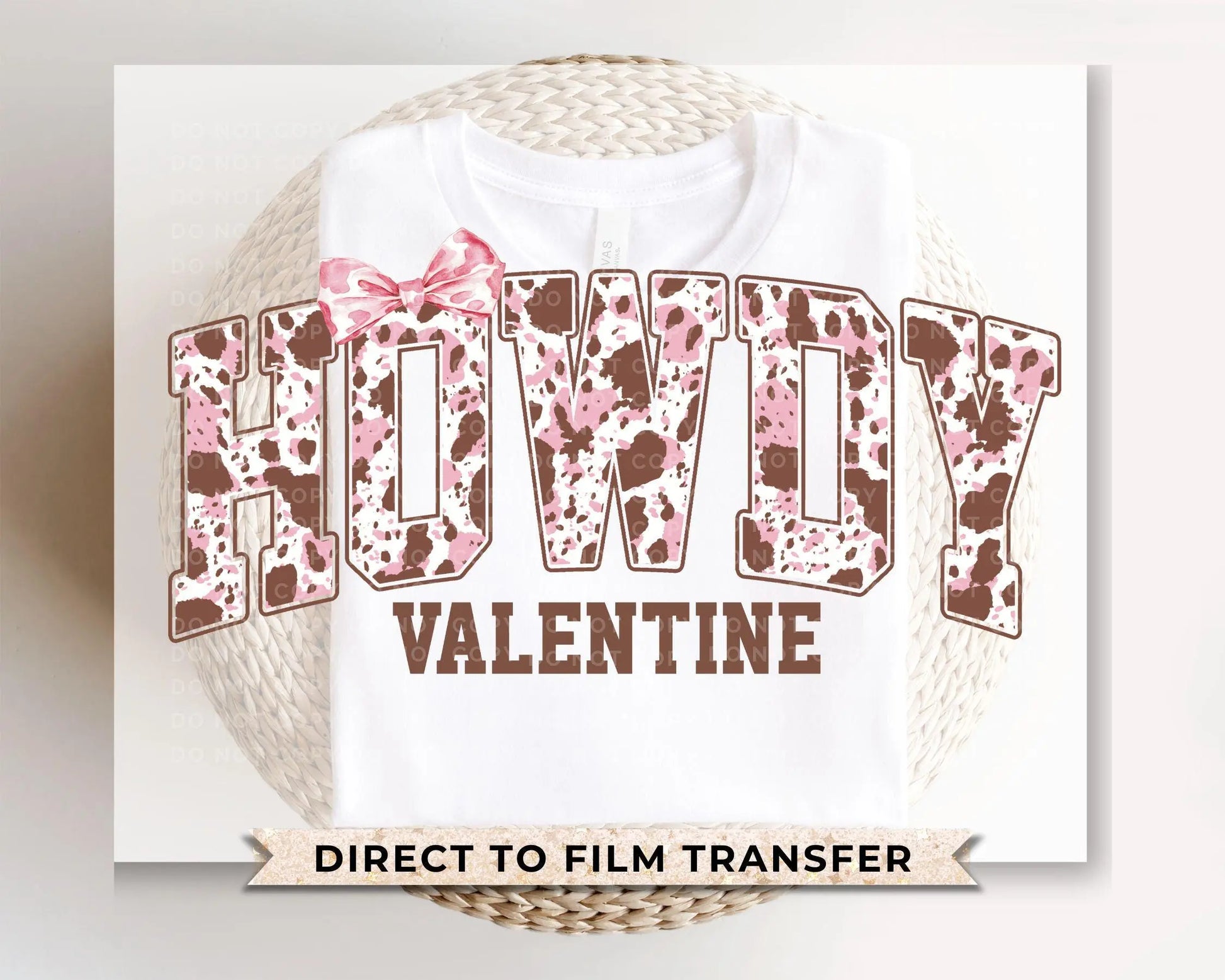 Valentine's Day DTF Transfers, Ready to Press, T-shirt Transfers Heat Transfer, Direct to Film, Holiday, Country, Western, Cowgirl, Coquette
