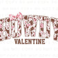 Valentine's Day DTF Transfers, Ready to Press, T-shirt Transfers Heat Transfer, Direct to Film, Holiday, Country, Western, Cowgirl, Coquette
