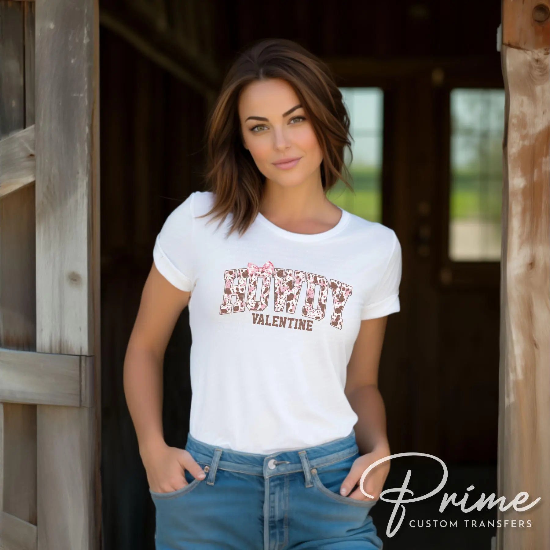 Valentine's Day DTF Transfers, Ready to Press, T-shirt Transfers Heat Transfer, Direct to Film, Holiday, Country, Western, Cowgirl, Coquette