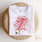 Valentine's Day DTF Transfers, Ready to Press, T-shirt Transfers, Heat Transfer, Direct to Film, School, Gift, Coquette Pink Teacher Pencil