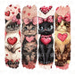 Valentine's Day DTF Transfers, Ready to Press, T-shirt Transfers, Heat Transfer, Direct to Film, Holiday, Pet Mom, Valentine Cats, Cat Lover