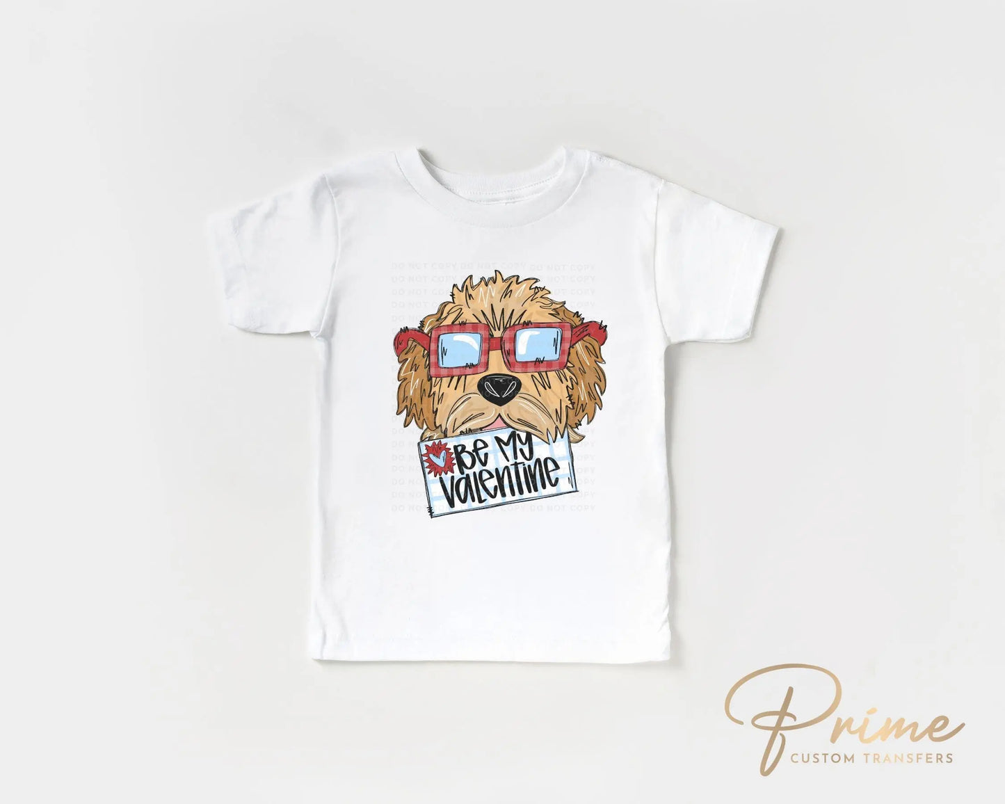 Valentine's Day DTF Transfers, Ready to Press, T-shirt Transfers, Heat Transfer, Direct to Film, Trendy, Be My Valentine Goldendoodle Boy